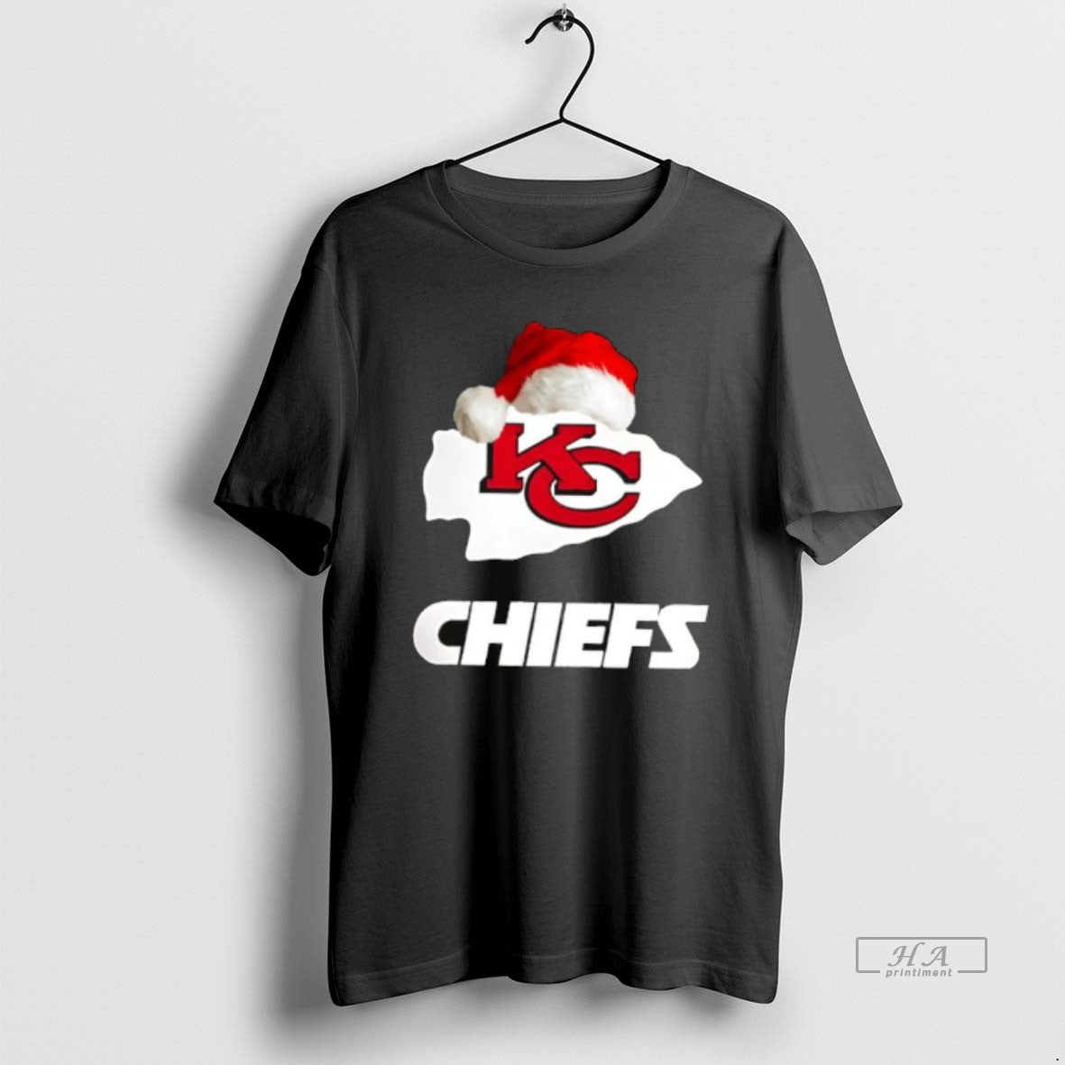 Official Kansas City Chiefs 2025 Santa Hat Logo Football Christmas