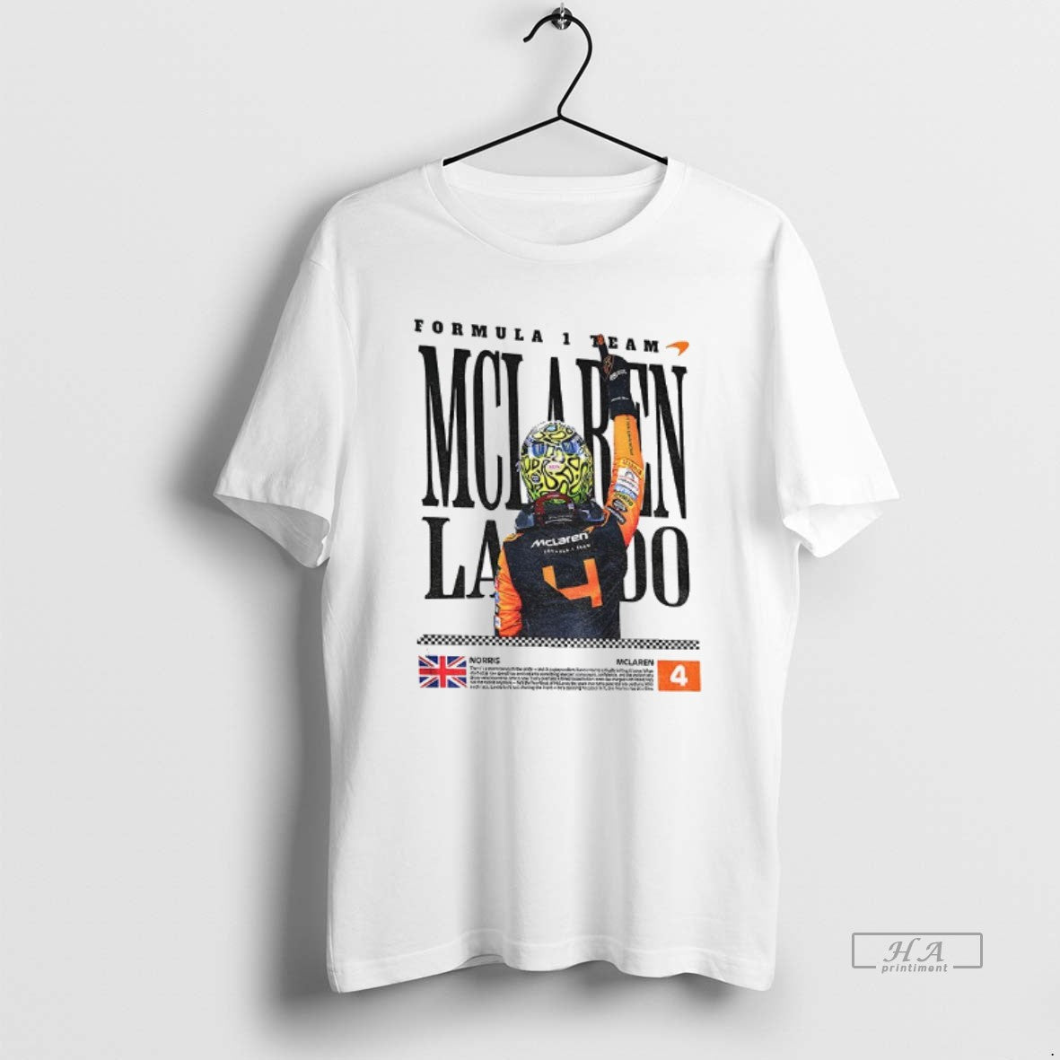 Official Lando Mclaren F1 Racing Graphic