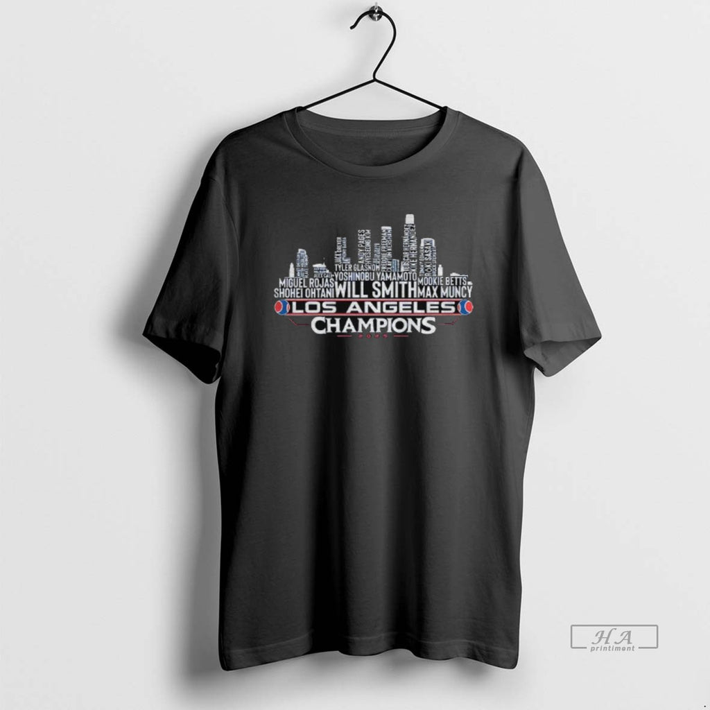 Official Los Angeles Baseball World Champions Team Series 2025 La City Skyline Mlb