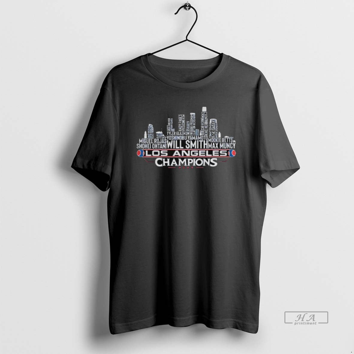 Official Los Angeles Baseball World Champions Team Series 2025 La City Skyline Mlb