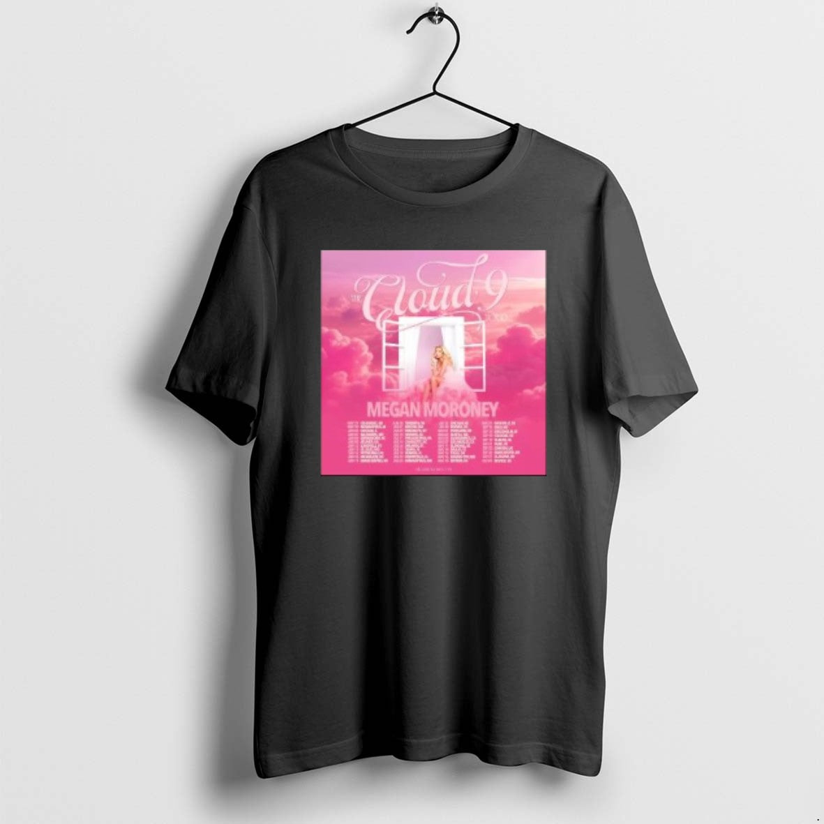 Official Megan Moroney The Cloud 9 Tour Circle Black