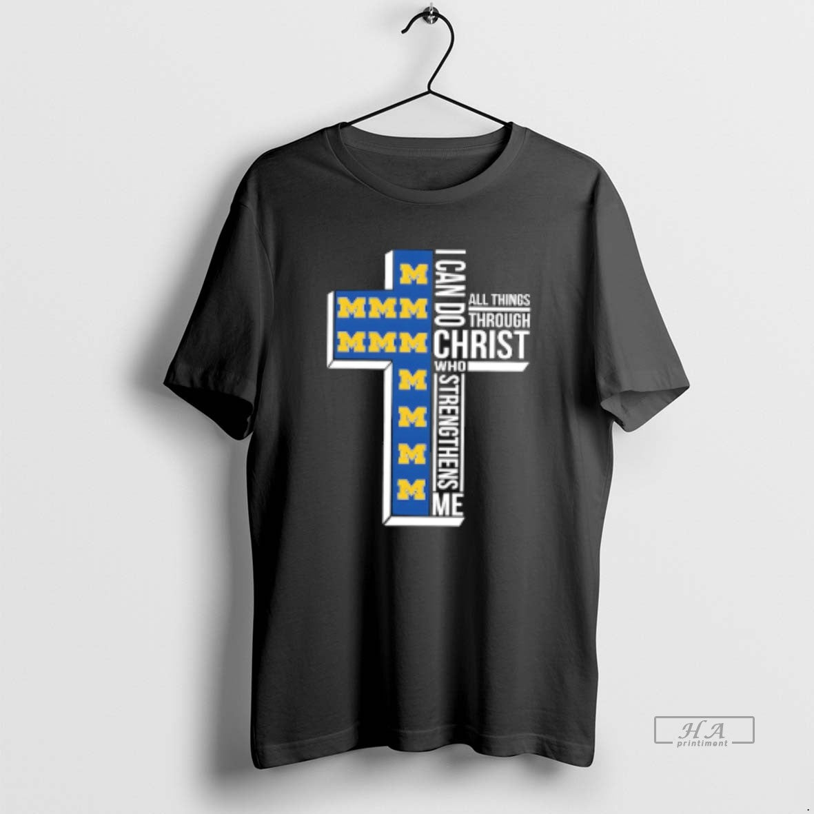 Official Michigan Wolverines Womens Basketball I Can All Things Do Through Christ Who Strengthens Me