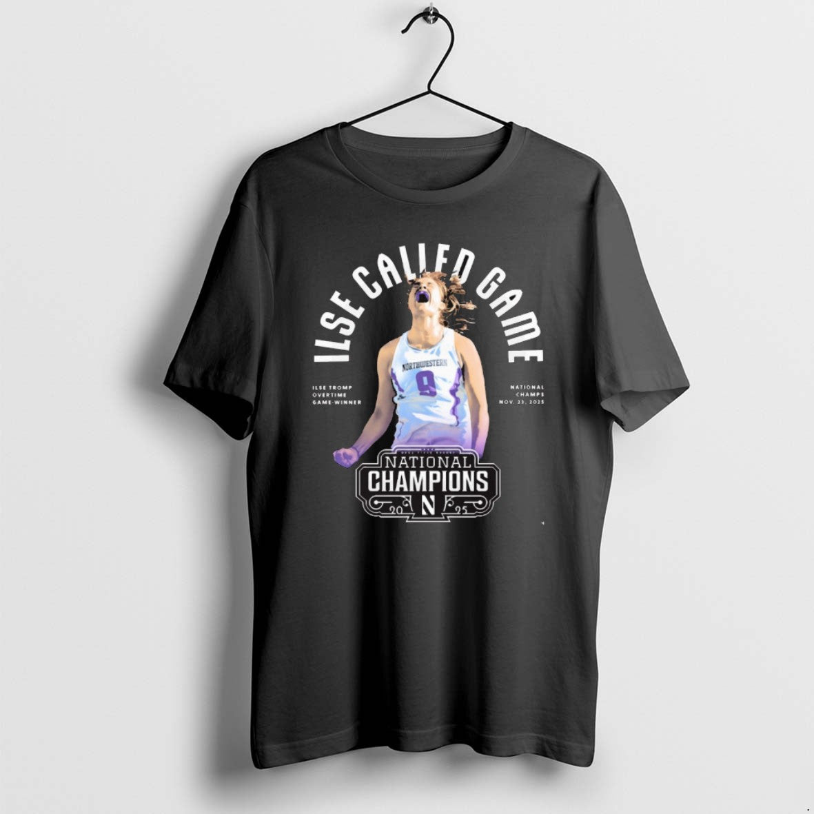 Official Northwestern Wildcats Ilse Called Game Ilse Tromp Overtime Game Winner National Championship Nov 23