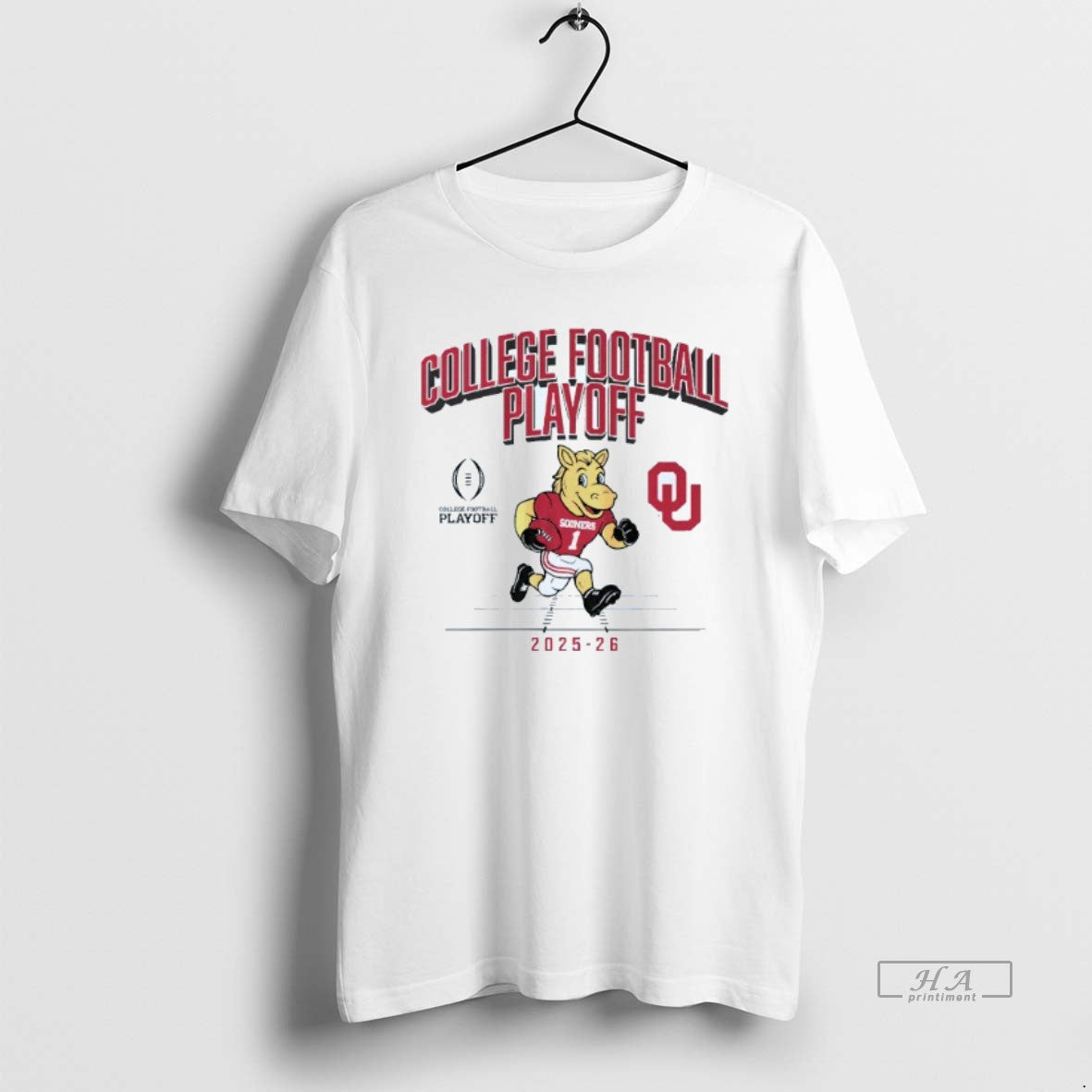 Official Oklahoma Sooners 2025 26 College Football Playoff Mascot Mens White