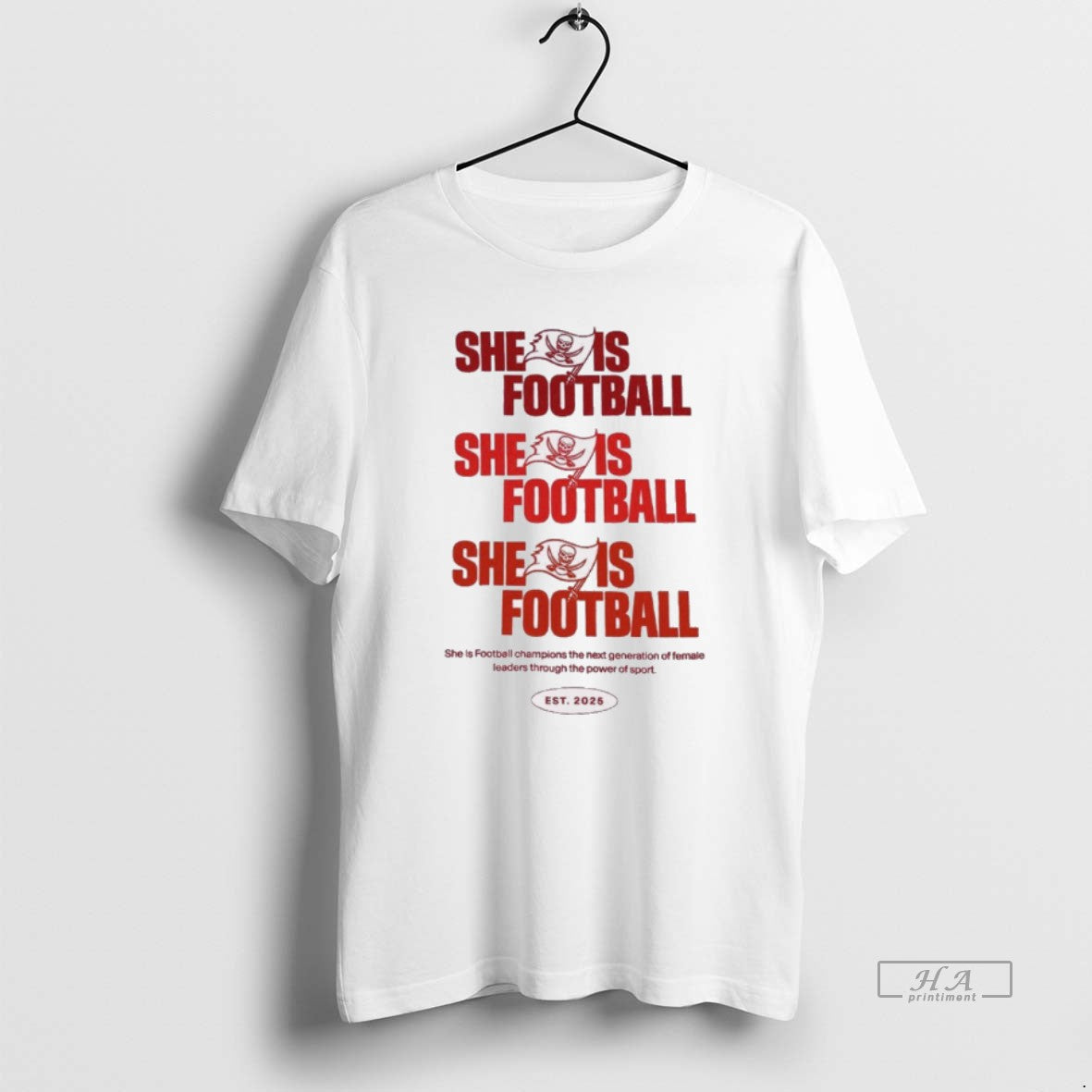 Official Tampa Bay Buccaneers She Is Football Champions Est 2025