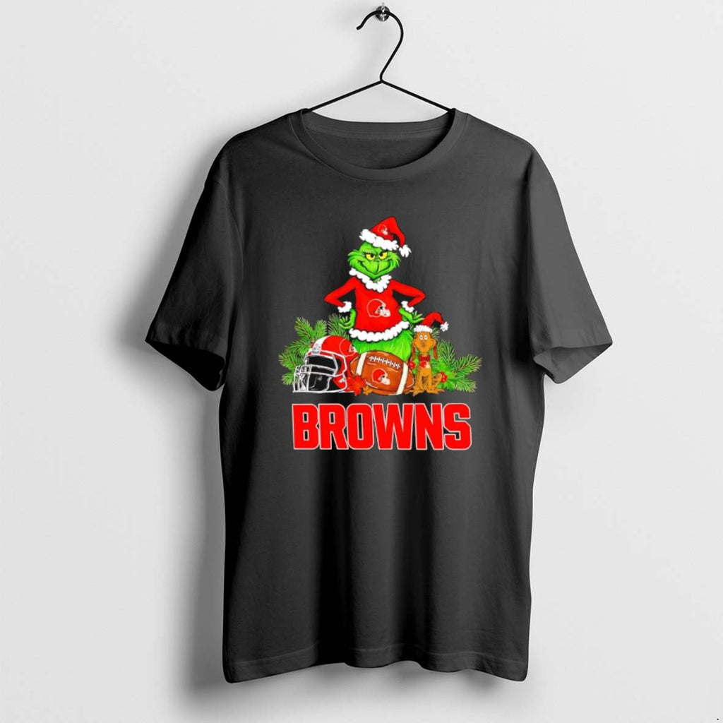 Official The Grinch And Max Cleveland Browns Christmas Helmet Items