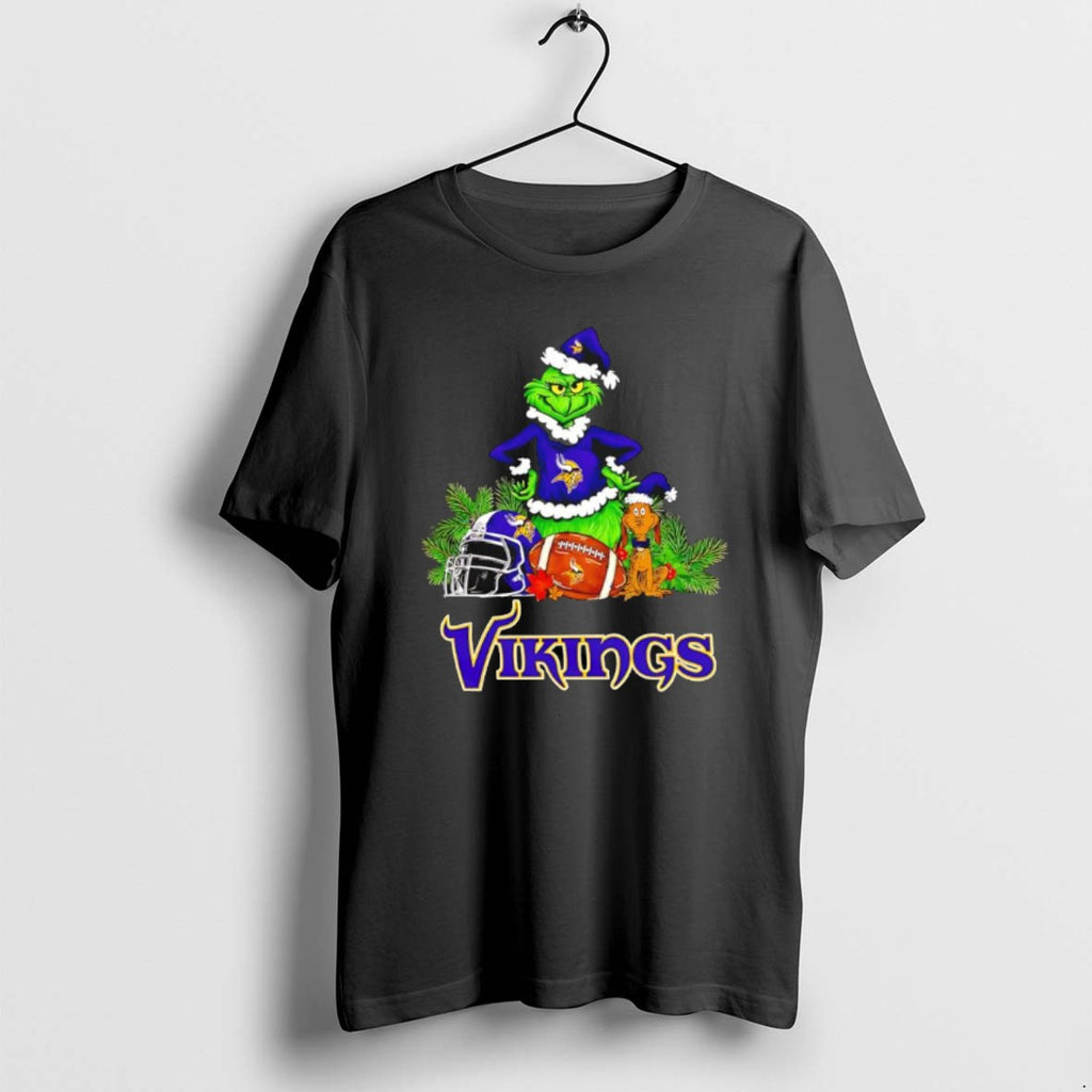 Official The Grinch And Max Minnesota Vikings Christmas Helmet Items