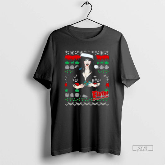 Official Elvira Wink Xmas Christmas Classic Womens