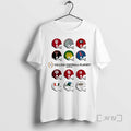 Officials 2025 2026 College Football Playoff Field Toy Team Helmets Circle Premium T Shirts Sweater