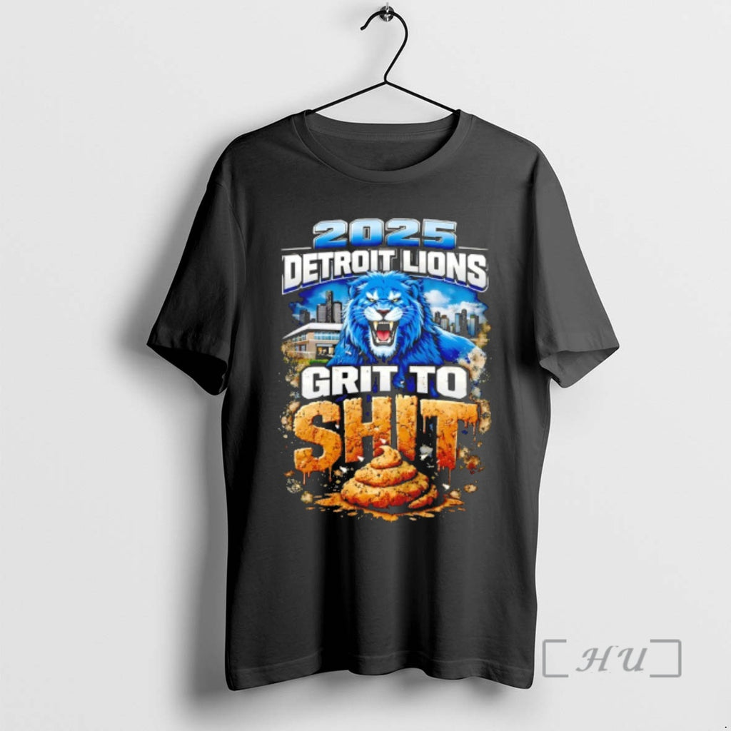 Officials 2025 Detroit Lions Grit To Shit Mascot
