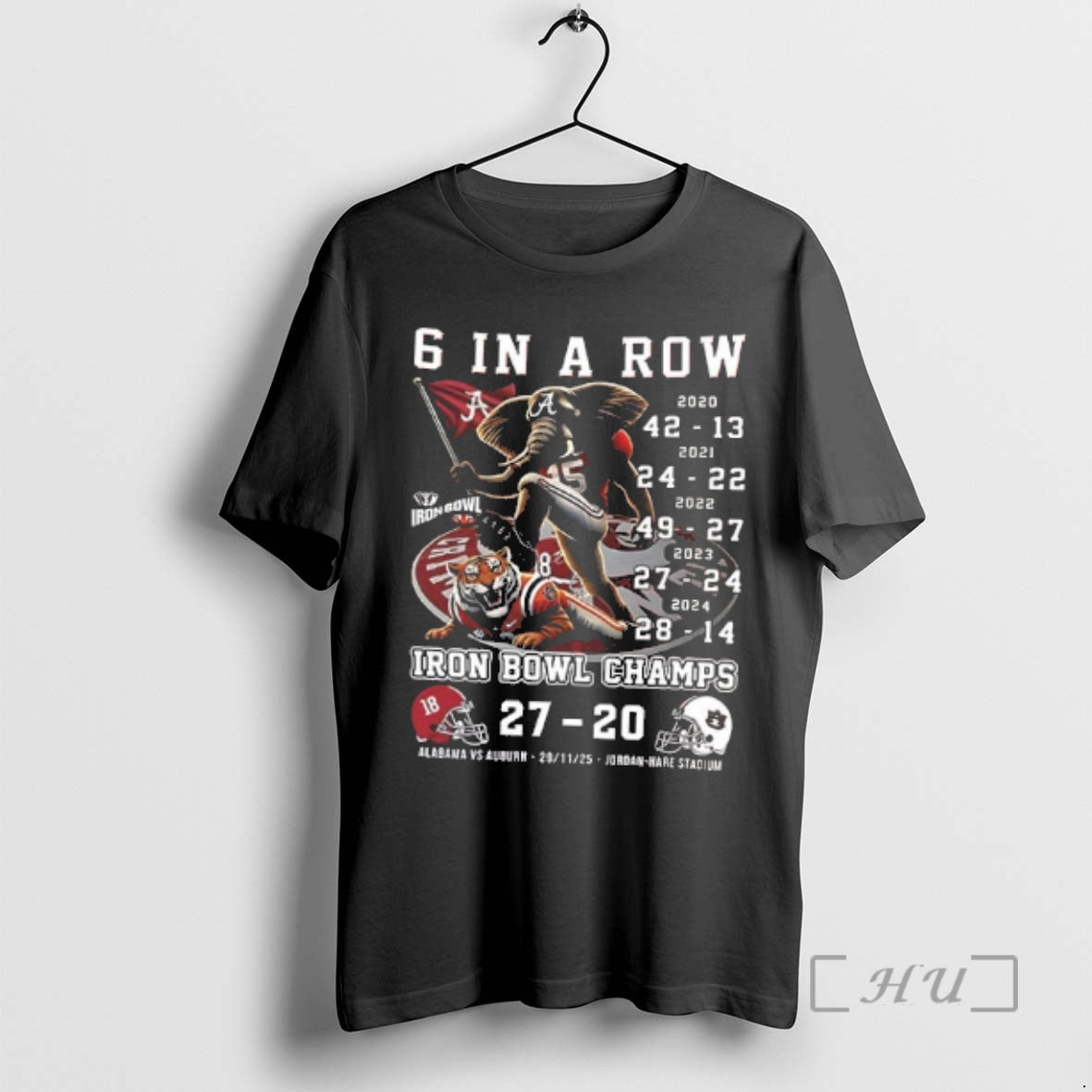 Officials 2025 Iron Bowl Champions Alabama 27 20 Aubrn Crimson Tide 2 Sided Premium