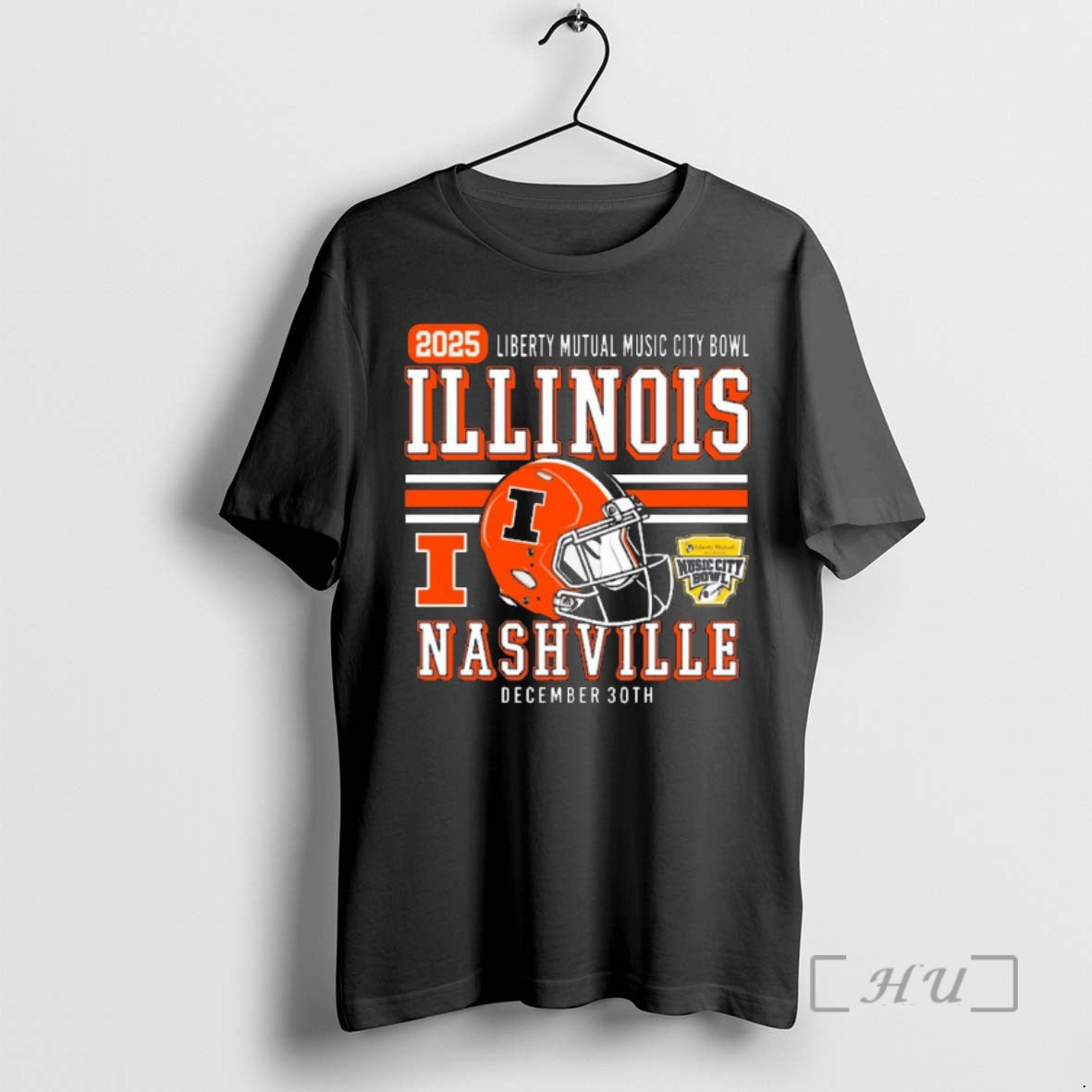 Officials 2025 Liberty Mutual Music City Bowl Illinois Nashville Football December 30th Premium T Shirts
