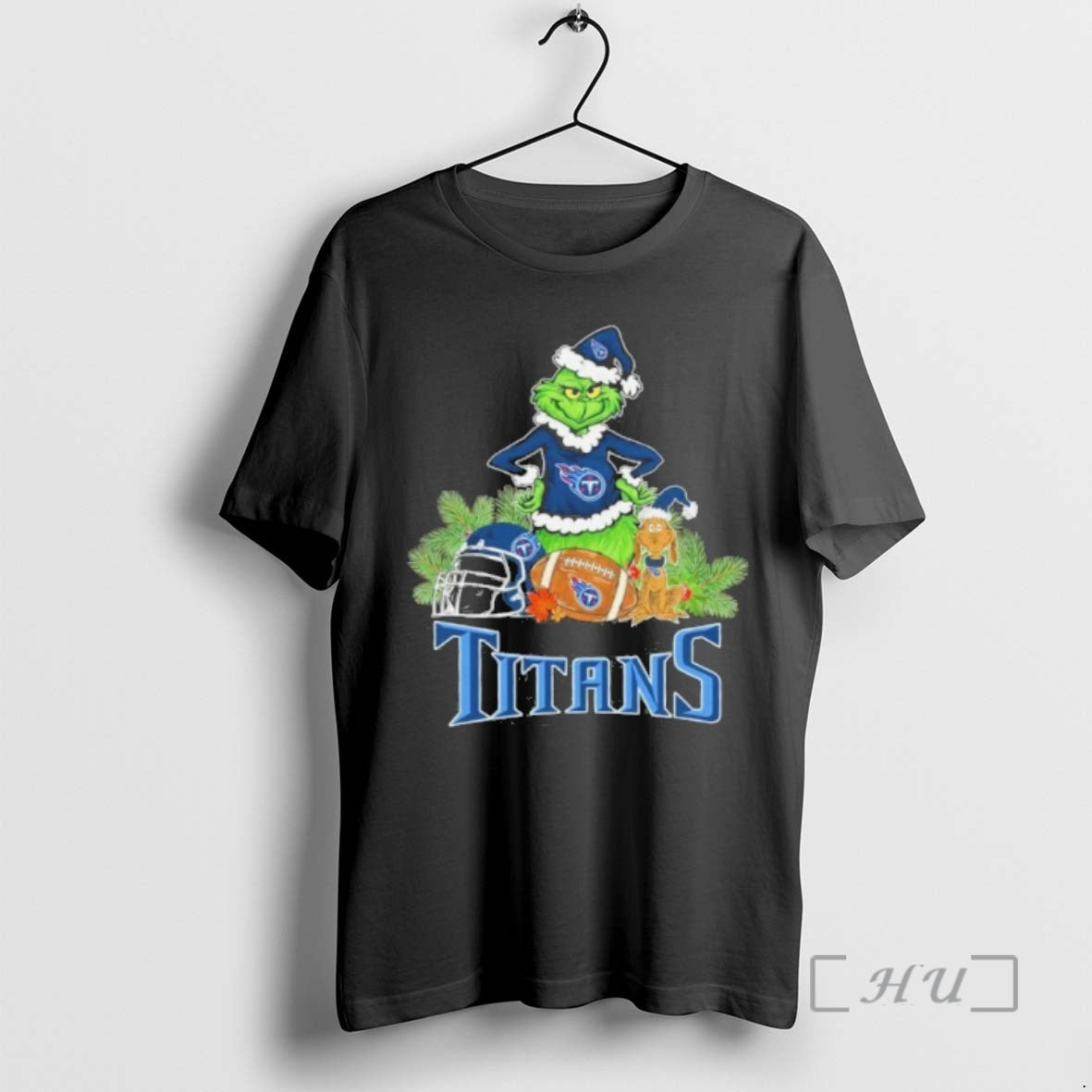 Officials 2025 Santa Grinch X Dog Ball Merry Christmas Titans Logo Premium T Shirts Sweater
