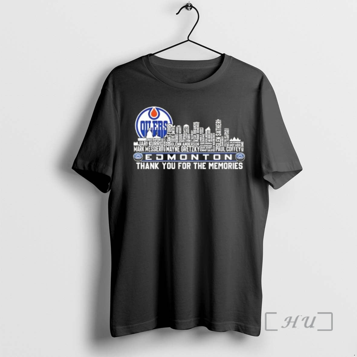Officials 2026 Edmonton Oilers All Names City Skyline