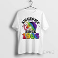 Officials 40th Birthday Rainbow Unicorn Awesome Since 1986