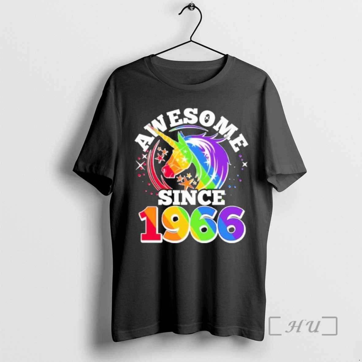 Officials 60th Birthday Rainbow Unicorn Awesome Since 1966