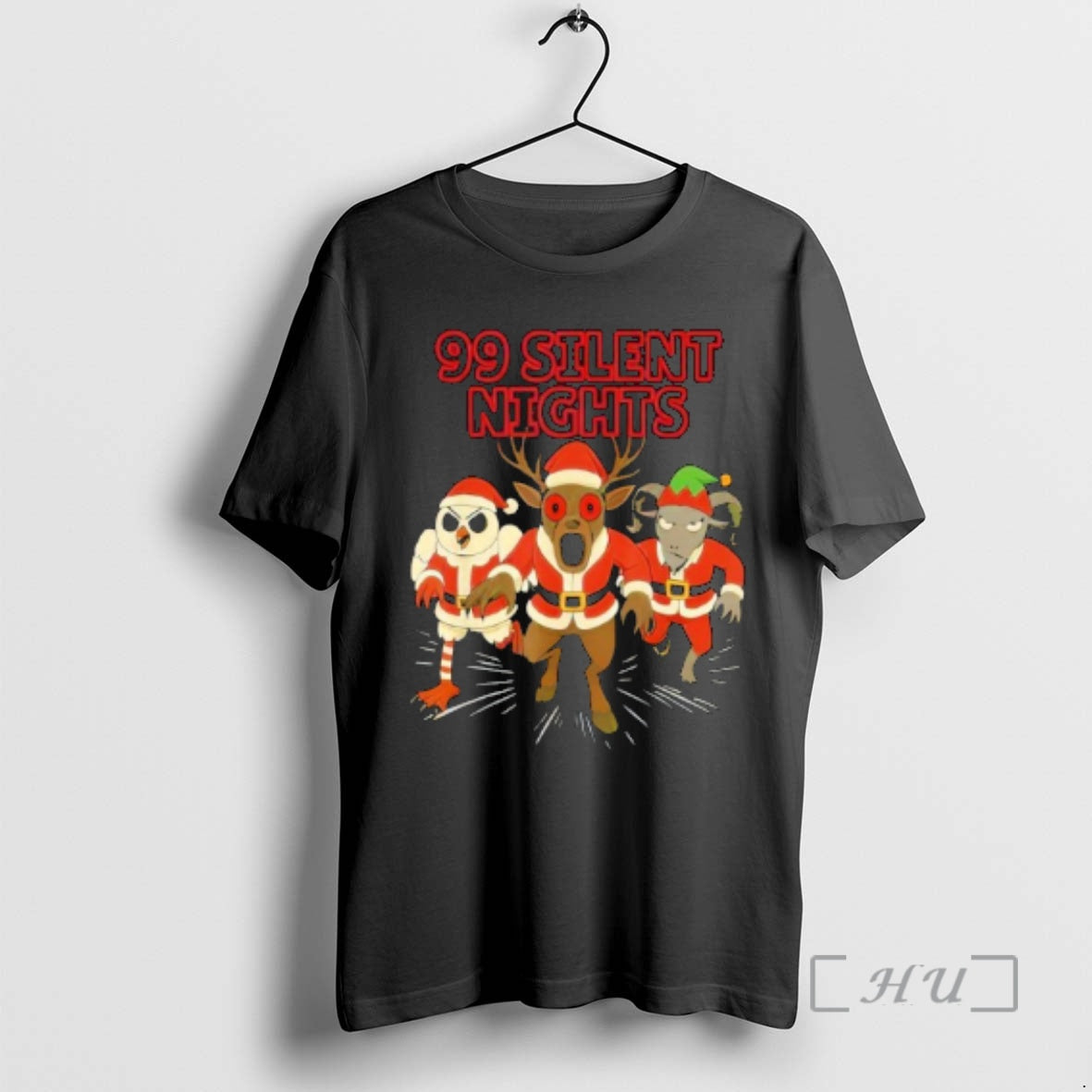 Officials 99 Silent Nights In The Forest Christmas Holiday For Gamers Premium T Shirts Sweater