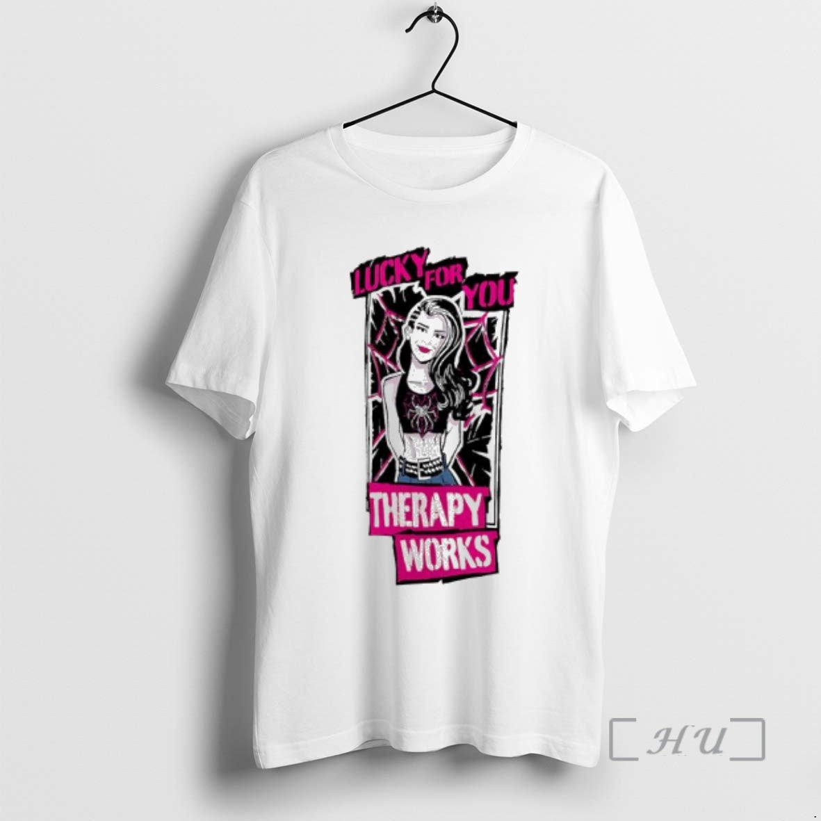 Officials Aj Lee Therapy Works Lucky For You Graphic