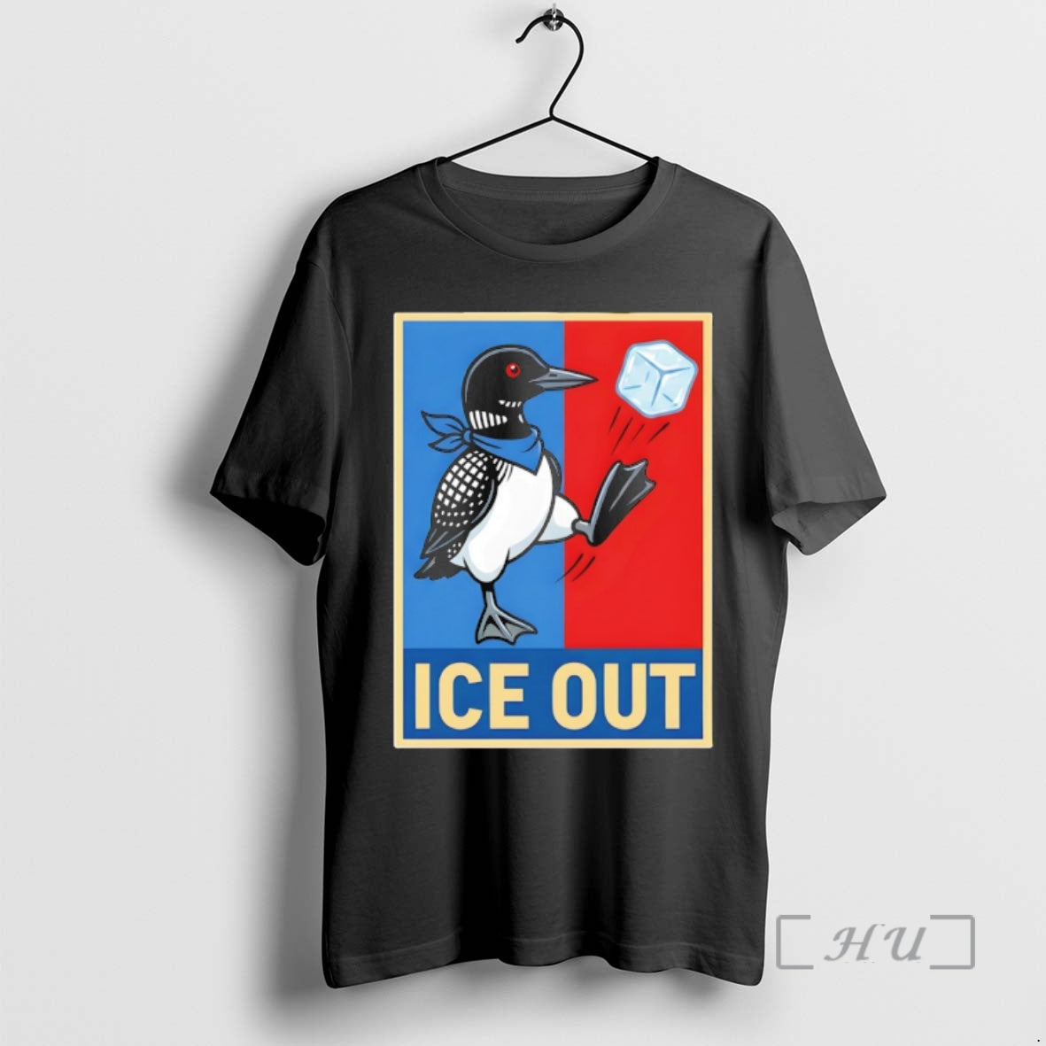 Officials Abolish Ice Loon No Ice Please Stupid Canadian Wolf Bird Hope Premium T Shirts