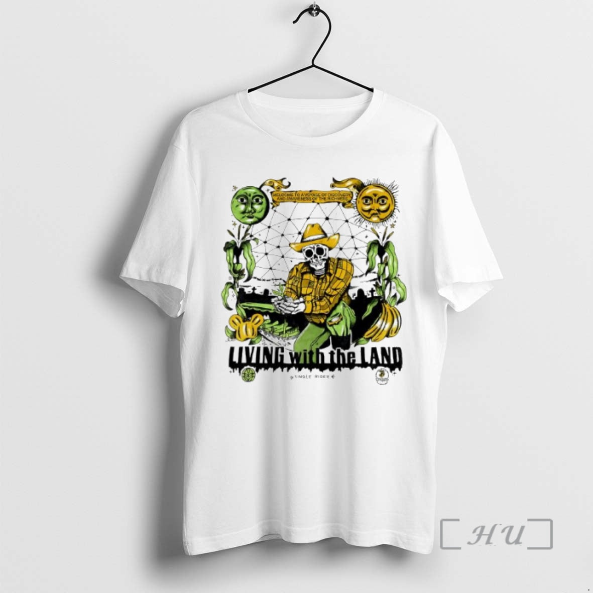 Officials Alex Thomas Single Rider Living With The Land Skeleton Graphic Premium T Shirts Sweater