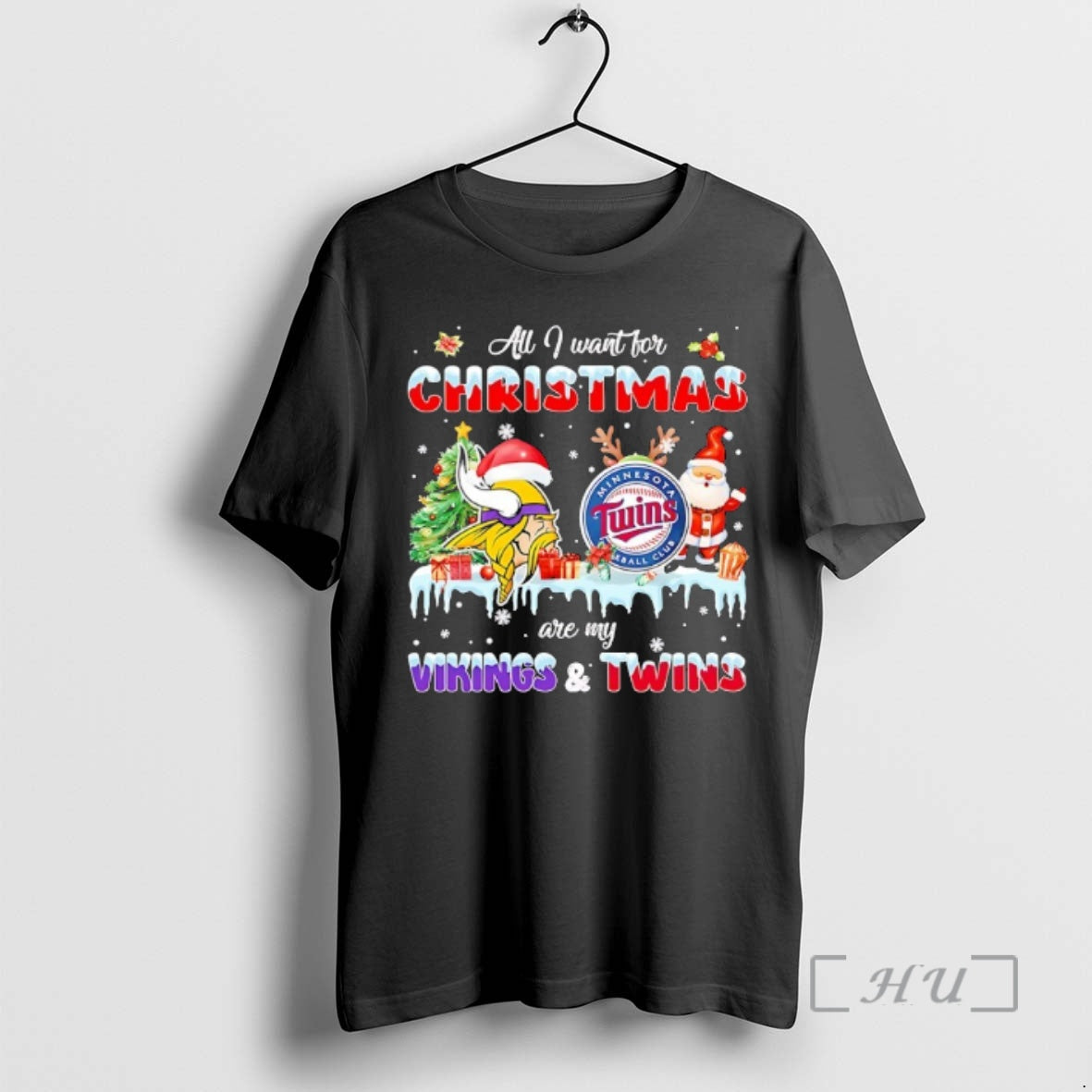 Officials All I Want For Christmas Are My Minnesota Vikings And Minnesota Twins Premium