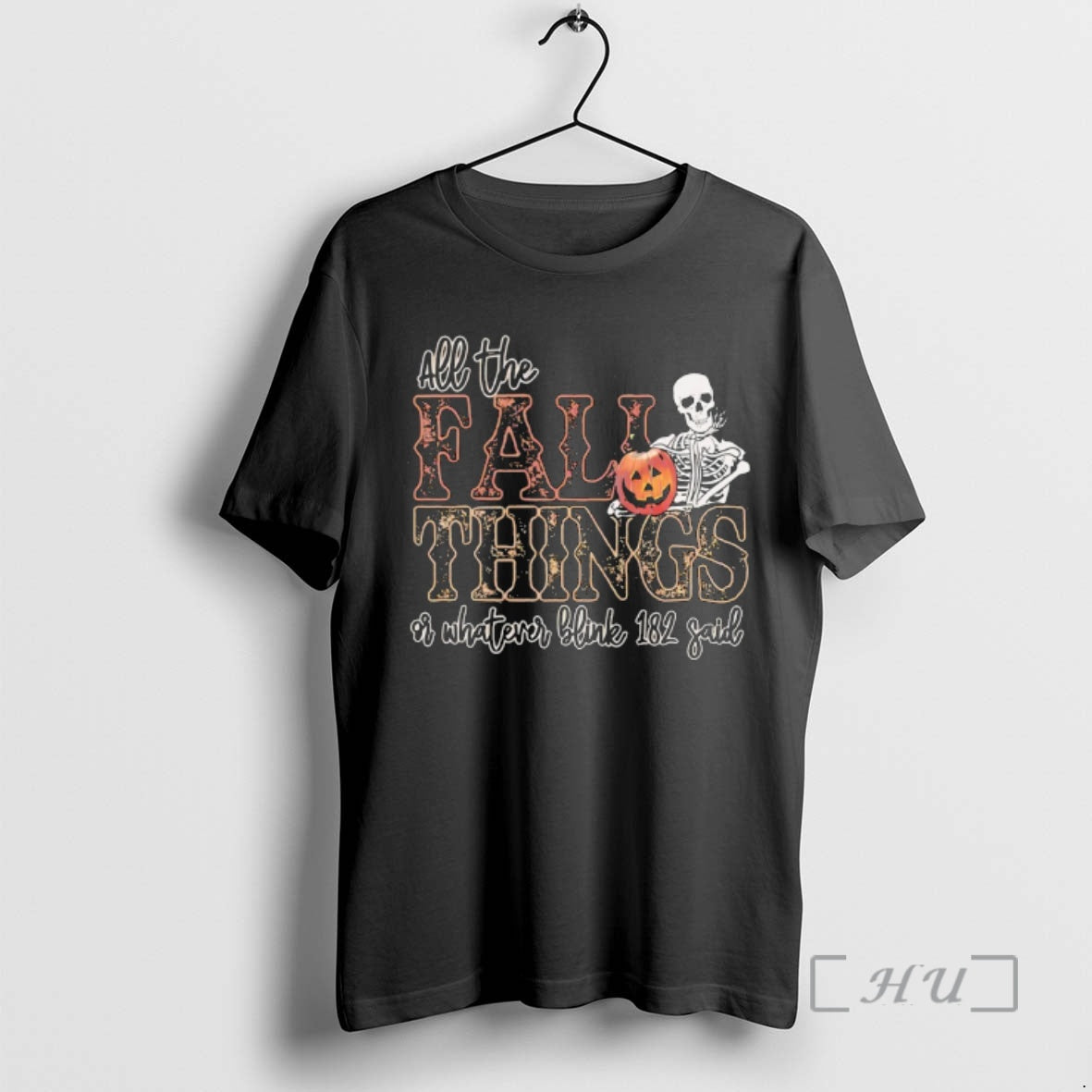 Officials All The Fall Things Or Whatever Blink 182 Said Halloween Retro Skeleton Premium