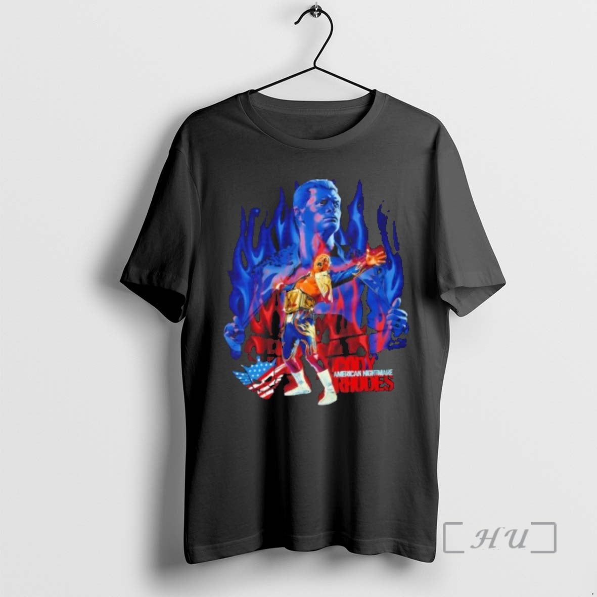 Officials American Nightmare Cody Rhodes Flames Graphic