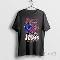 Officials Atlanta Braves In My Veins Jesus In My Heart Baseball Graphic Premium T Shirts