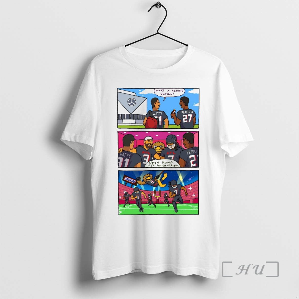 Officials Atlanta Falcons What A Rookie Season Cmon Rooks Lets Finish Strong Premium T Shirts