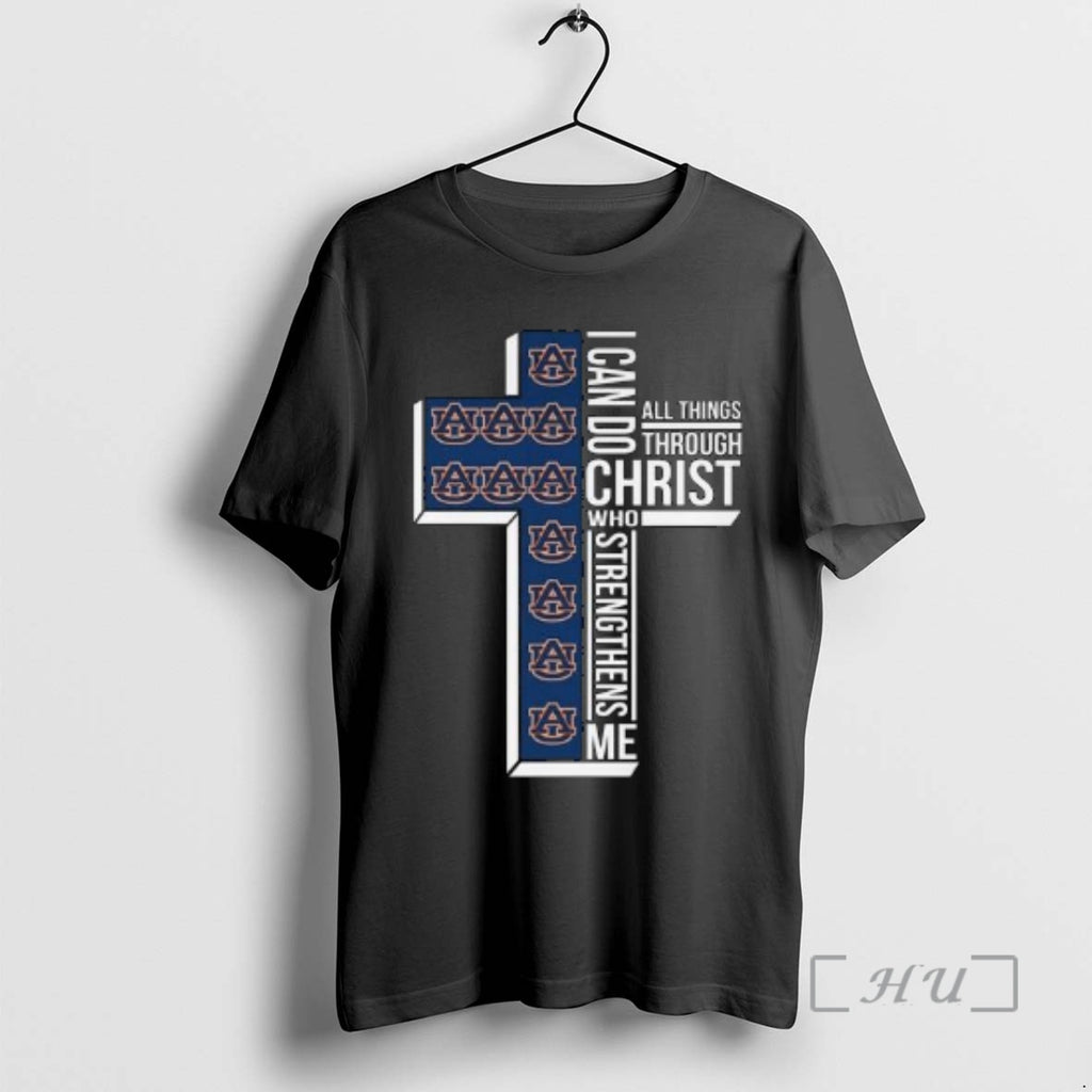 Officials Auburn Tigers I Can Do All Things Through Christ Who Strengthens Me Cross Circle