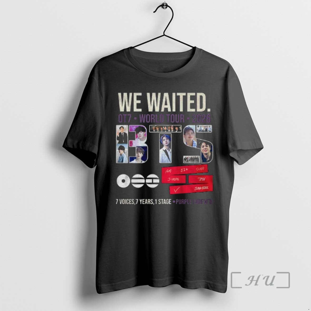 Officials Bts We Waited World Tour 2026 7 Voices 7 Years 1 Stage Ot7 Purple