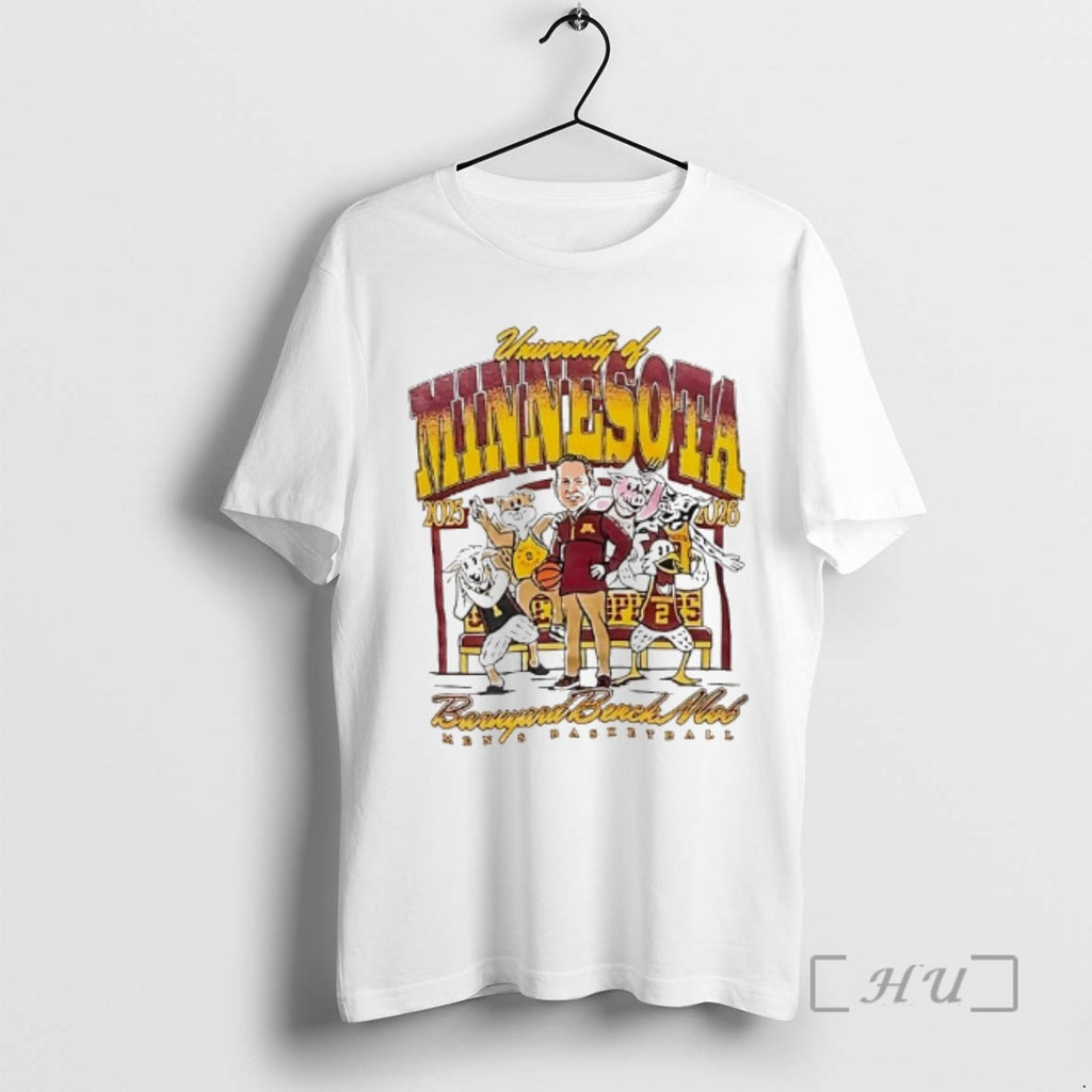 Officials Barnyard Bench Mob University Of Minnesota Golden Gophers Mens Basketball Premium T Shirts Sweater