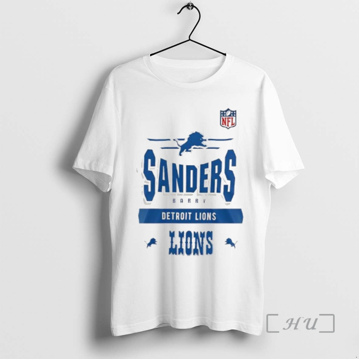 Officials Barry Sanders Detroit Lions Name Number Team Origins Vintage Logo Premium T Shirts Sweater