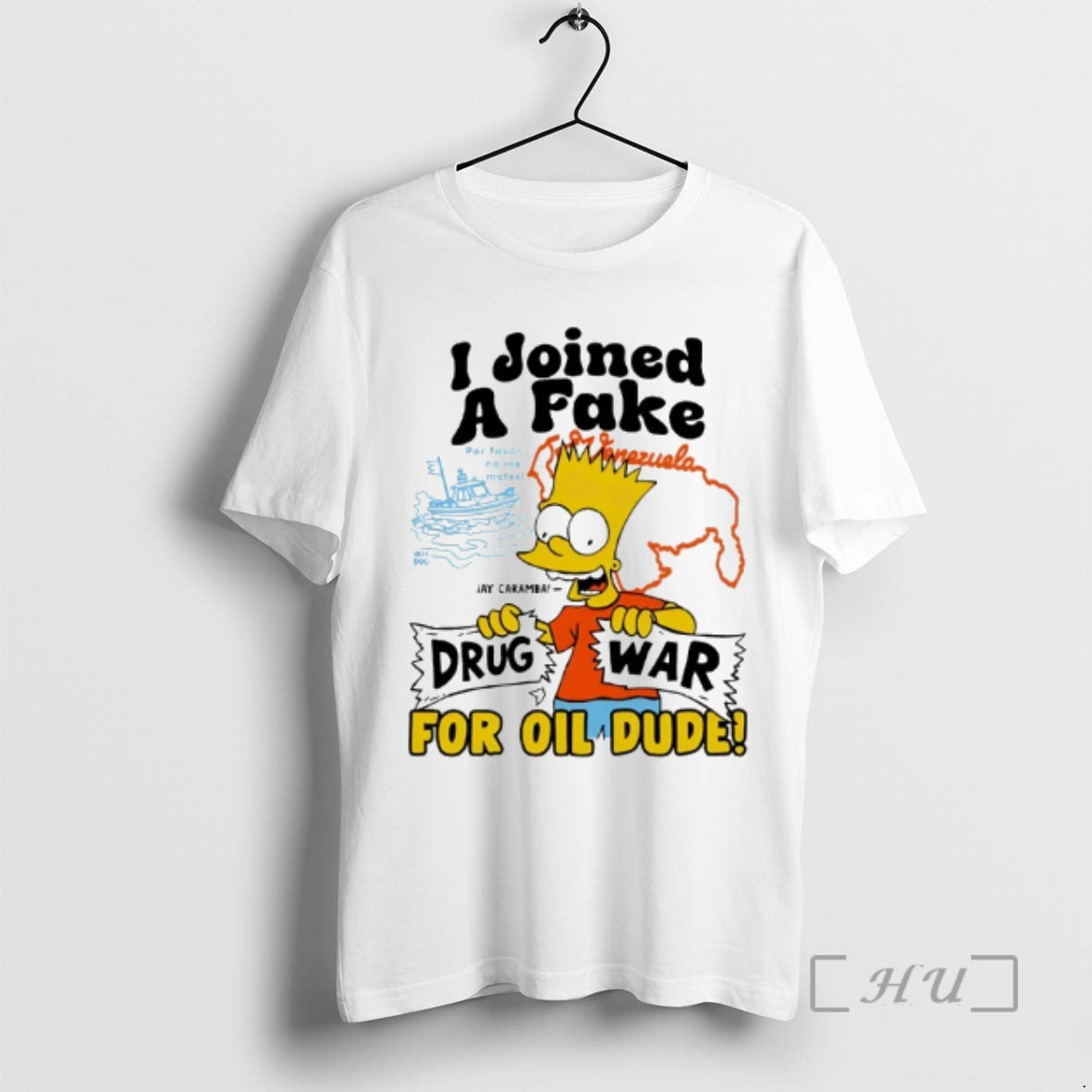 Officials Bart Simpson I Joined A Fake Drug War For Oil Dude Premium T Shirts