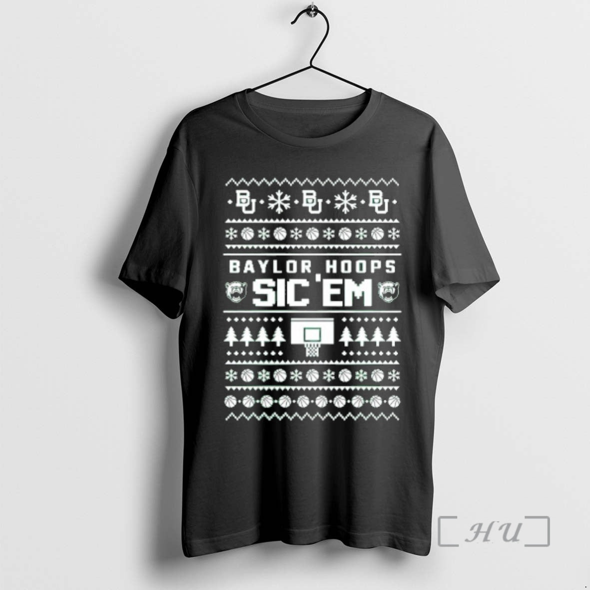 Officials Baylor Bears Hoops Sic Em Ugly Christmas Graphic