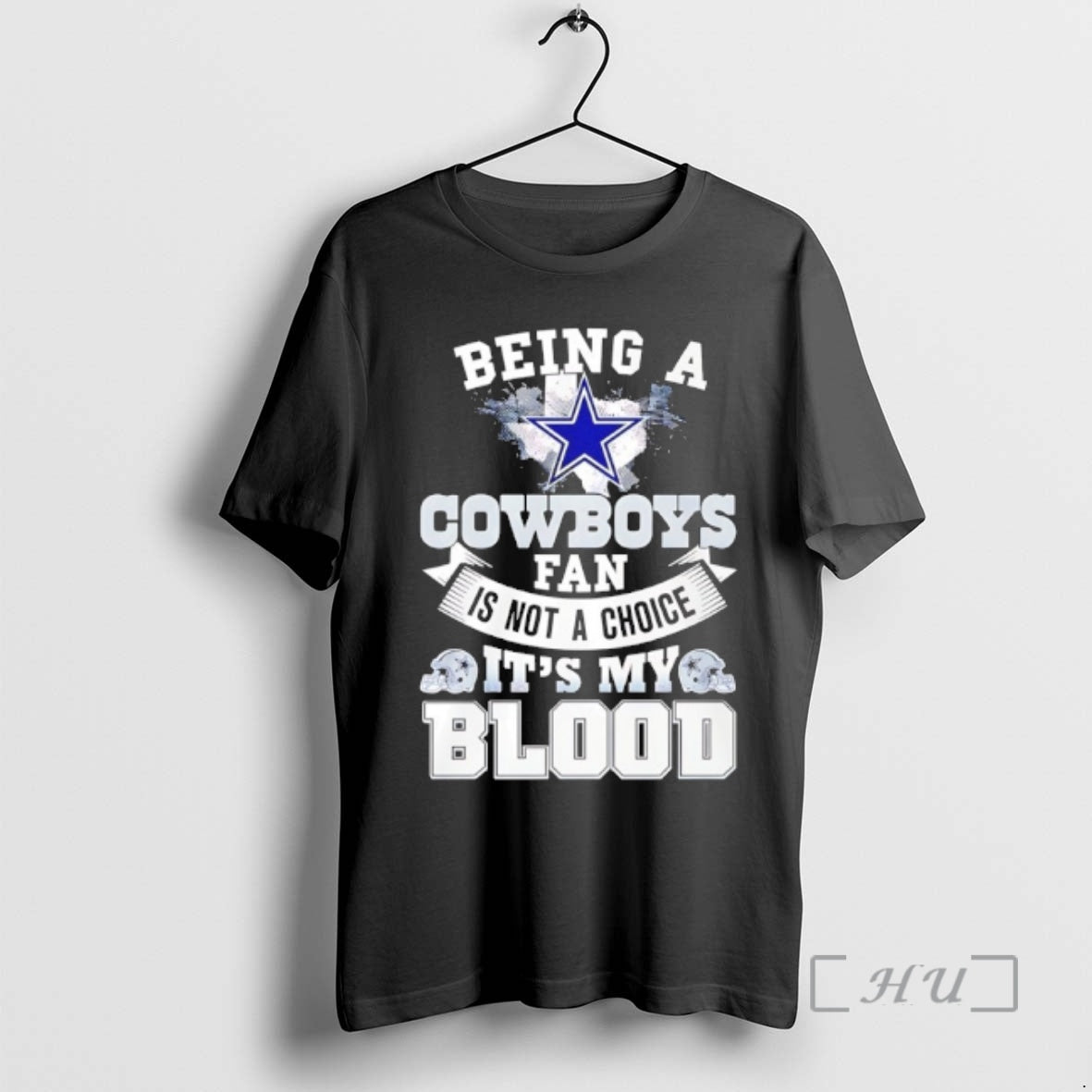 Officials Being A Cowboys Fan Is Not A Choice Its My Blood Premium T Shirts