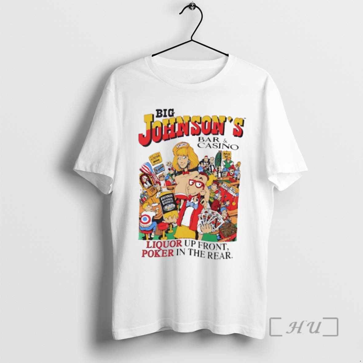 Officials Big Johnsons Bar And Casino Liquor Up Front Poker In The Rear Art Premium