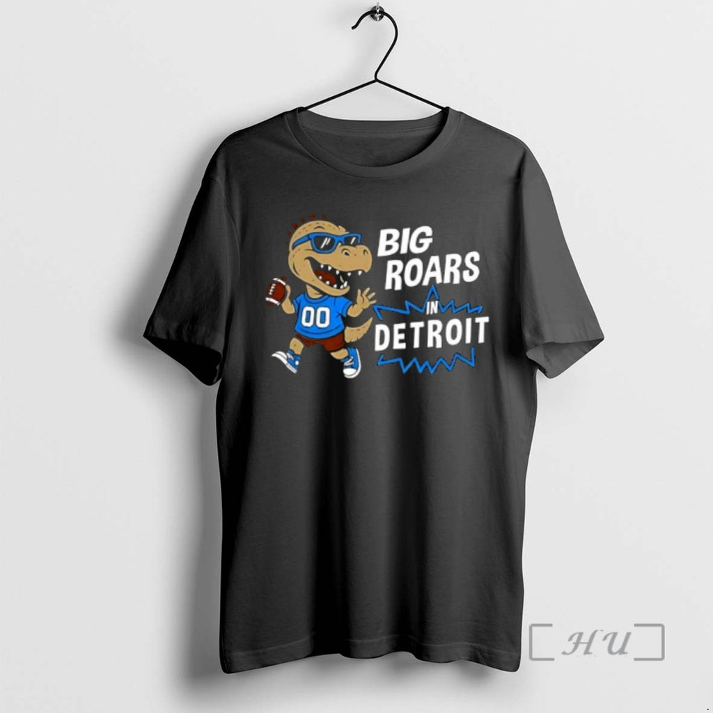 Officials Big Roars In Detroit Lions Dinosaur Cartoon Funny