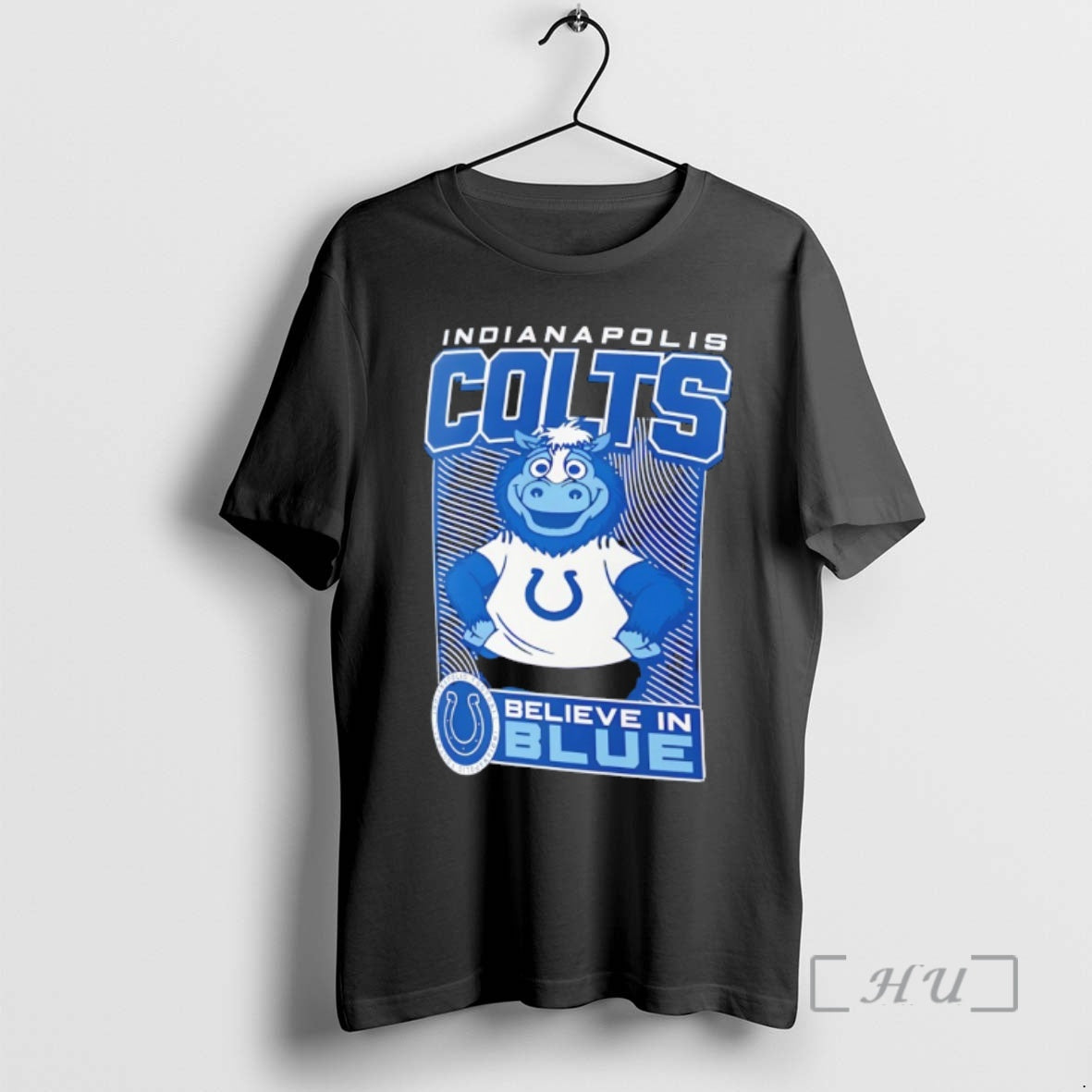 Officials Blue Indianapolis Colts Football Believe In Blue Mascot