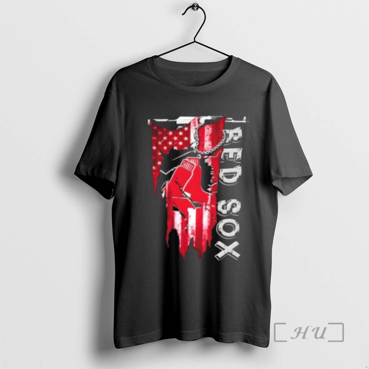Officials Boston Red Sox Baseball Battle Shattered Usa Flag Rip Design Premium T Shirts Sweater