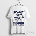 Officials Brenna Greene Montana State 1972 Rodeo Natl Champs 70s Western Style Tee Premium