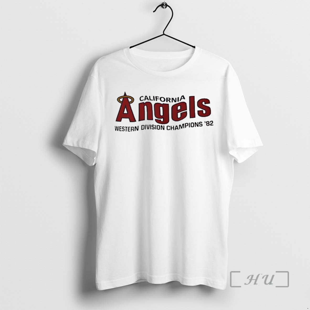 Officials California Angels 1982 Western Division Champions Logo Vintage
