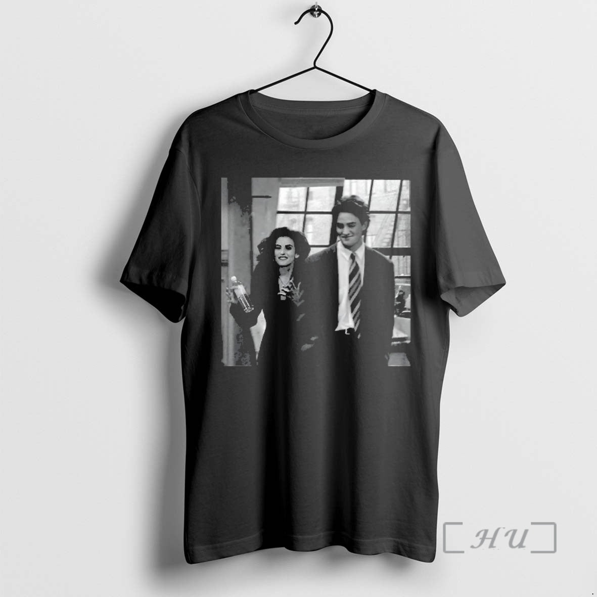 Officials Chandler Bing And Courteney Cox Friends Graphic 90s Sitcom Tv Show Vintage Premium