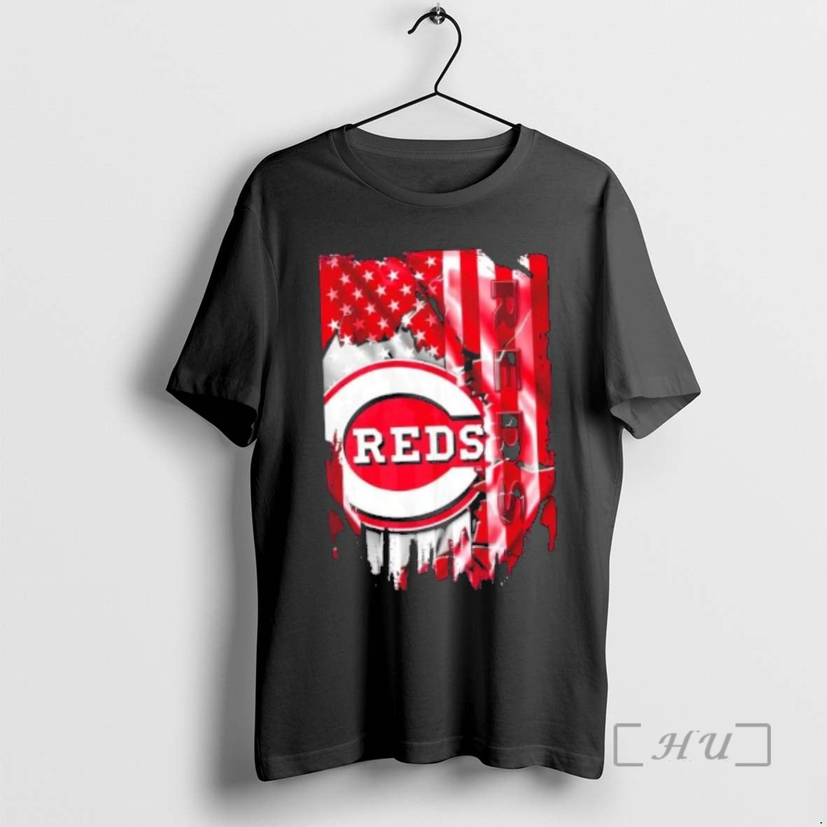 Officials Cincinnati Reds Baseball X American Flag