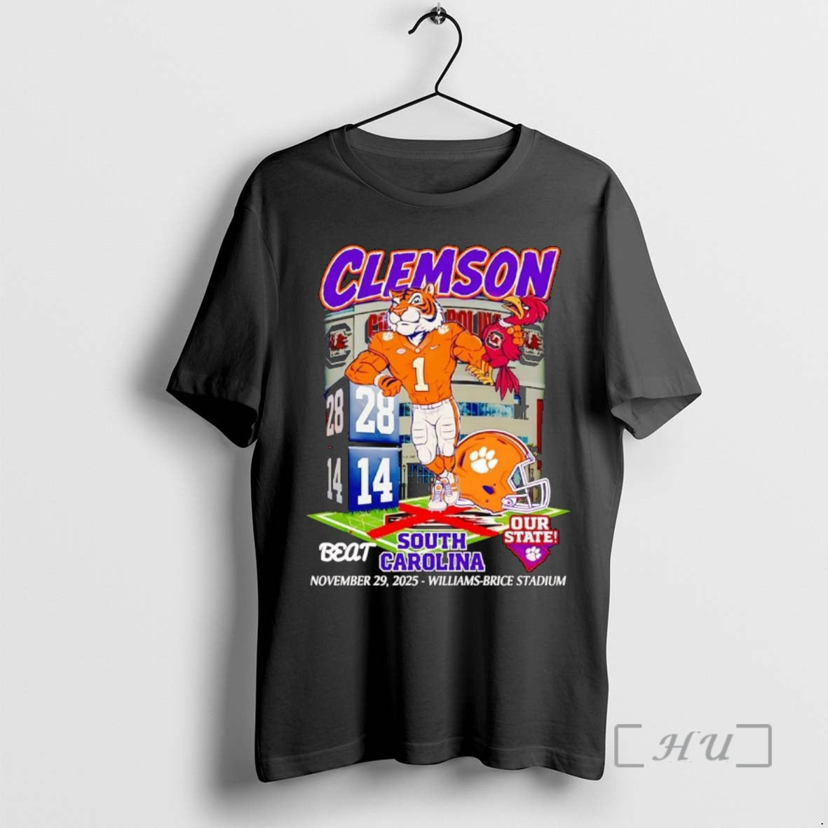 Officials Clemson Tigers Beat South Carolina 2025 Our State Mascot