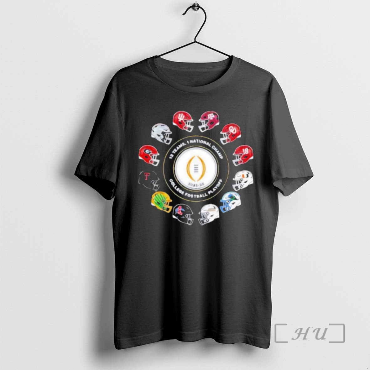 Officials College Football Playoff 2025 2026 12 Teams 1 National Championship Helmet Premium T Shirts