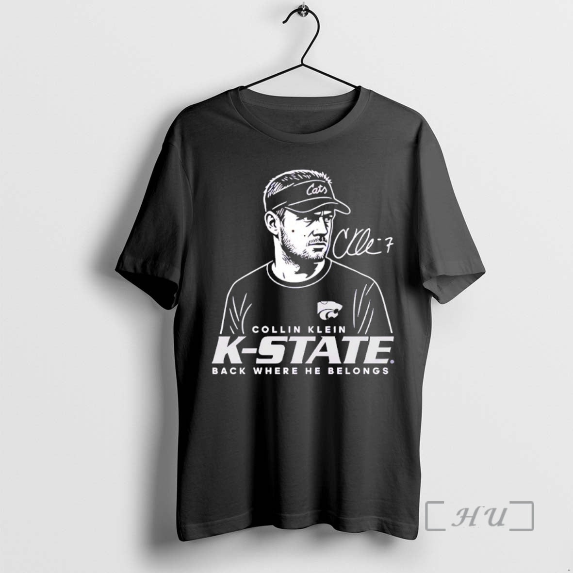 Officials Collin Klein K State Wildcats Back Where He Belongs Signature Premium T Shirts Sweater