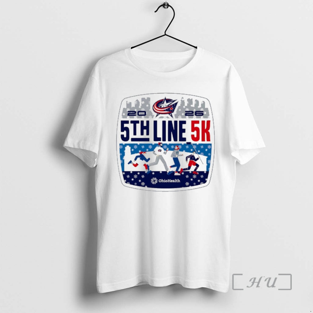 Officials Columbus Blue Jackets 5th Line 5k 2026 Logo