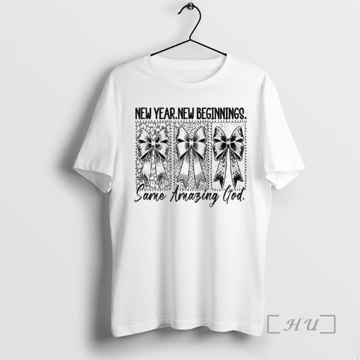 Officials Coquette Bows New Year New Beginnings Same Amazing God 2026 Premium T Shirts Sweater