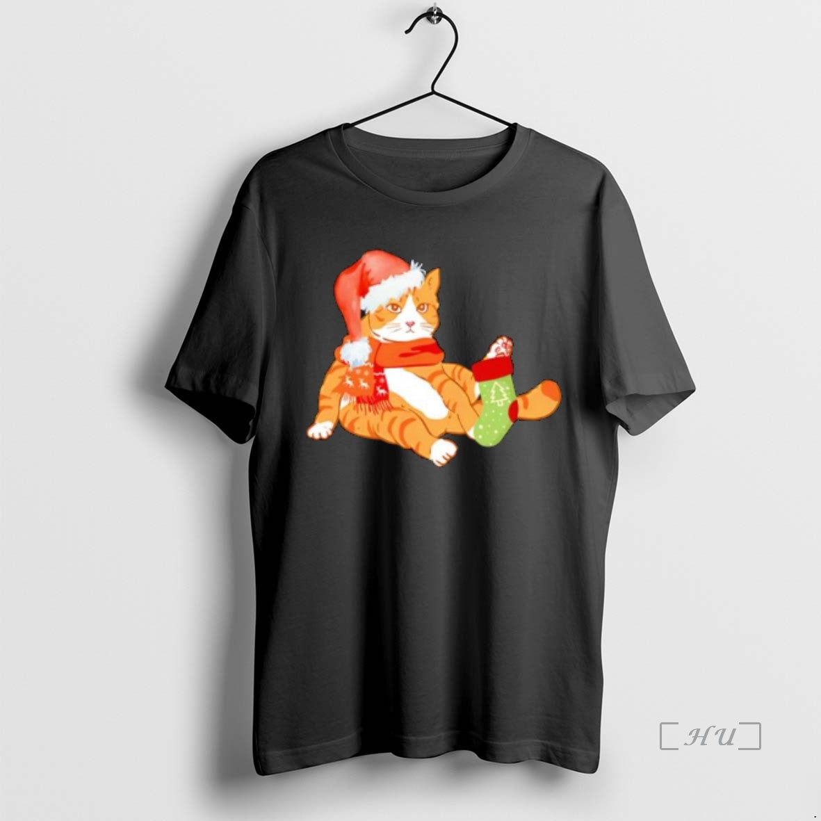 Officials Cute Christmas Orange Cat Stylish